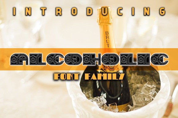 Alcoholic: A Bold Display Font for Standout Digital Headlines