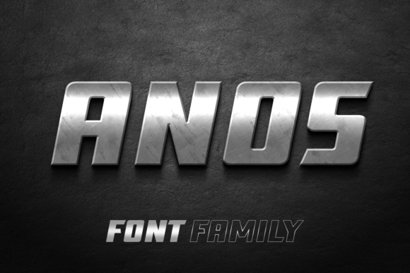 Anos: A Bold Display Font That Makes Handmade Products Pop