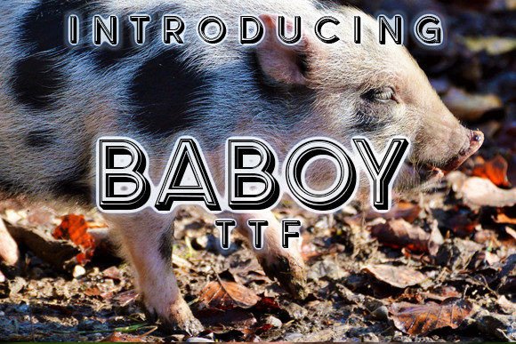 Baboy: A Bold 3D Display Typeface for Digital Impact