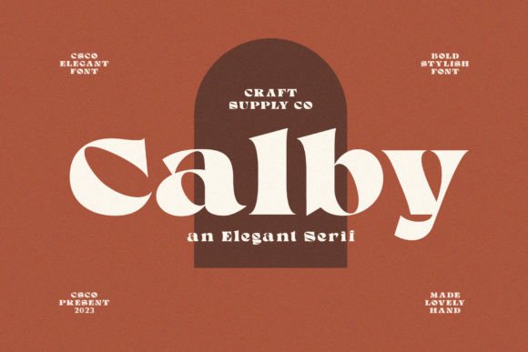 Calby: An Elegant Serif Font for Thoughtful Branding