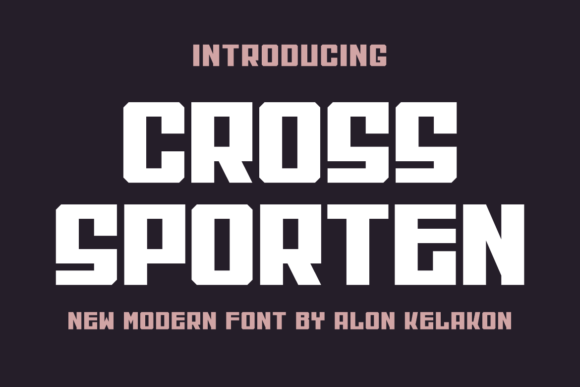 Cross Sporten: A Bold Display Font for Small Business Branding