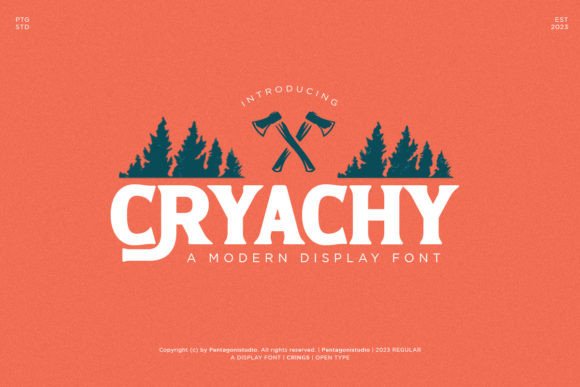 Cryachy: A Bold Display Font That Elevates Digital Branding
