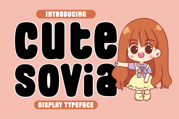 Cute Sovia: A Playful Display Font for Handmade Joy