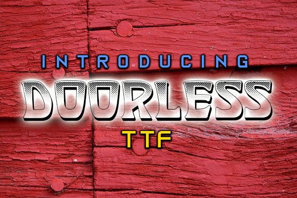 Doorless: A Retro Display Typeface That Elevates Real Business Branding