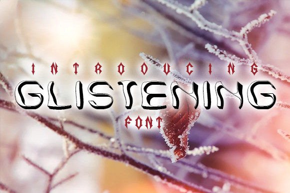 Glistening: A Standout Display Font for Bold Brand Moments