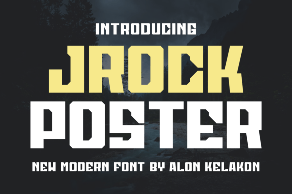 Jrock Poster: A Bold Display Font for Real Branding Work