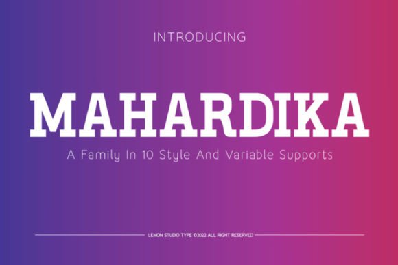 Mahardika: A Display Font That Grabs Attention—Not Just Pixels