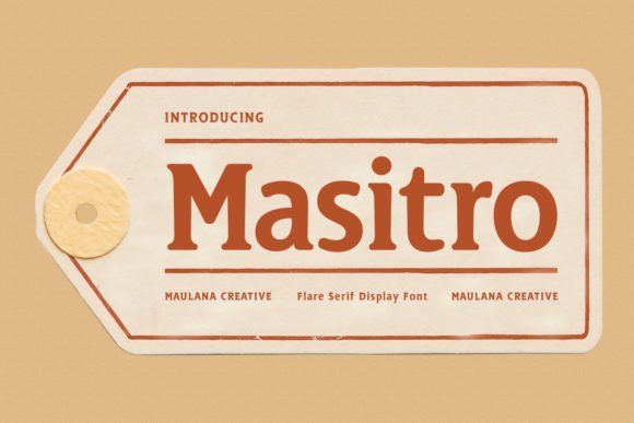 Masitro: A Warm, Rounded Flare Serif That Elevates Handmade Goods