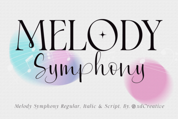 Melody Symphony: A Handwritten Display Font That Feels Human