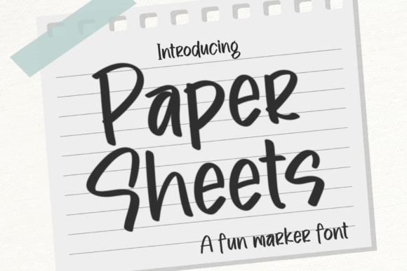 Paper Sheets: A Display Font That Makes Your Brand Feel Thoughtful