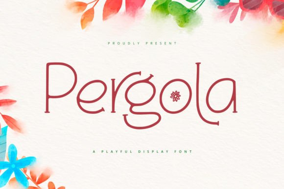 Pergola Display Font for Handmade Labels & Printables