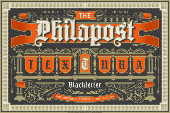 Philapost Display Font for Handmade Labels & Invitations