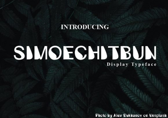 Simoechitbun: A Display Font with Quiet Confidence