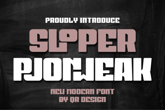 Sloper Pjonweak: A Bold Display Font for Editorial Impact