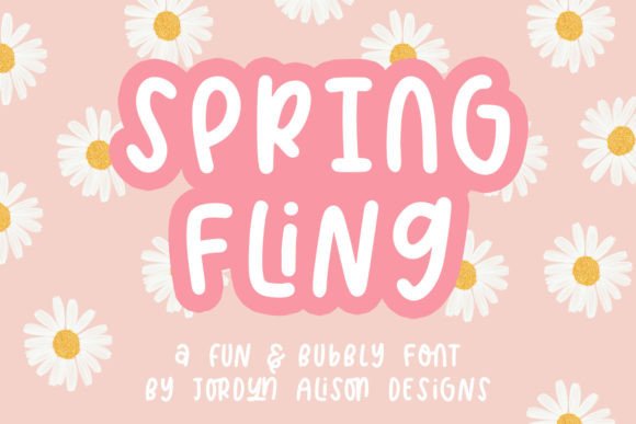 Spring Fling: A Playful Display Font for Vibrant Web Design