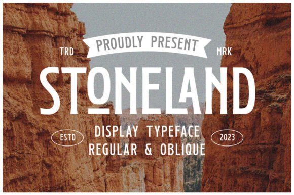 Stoneland: A Vintage Display Font That Feels Like Home