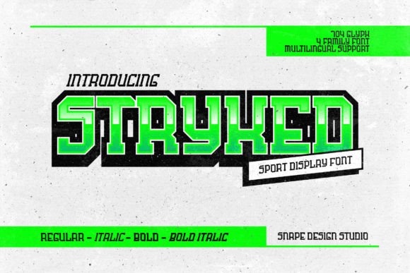 Stryked: A Bold, Unapologetic Display Font