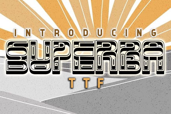 Superba: A Romantic Abstract Display Typeface for Editorial Design